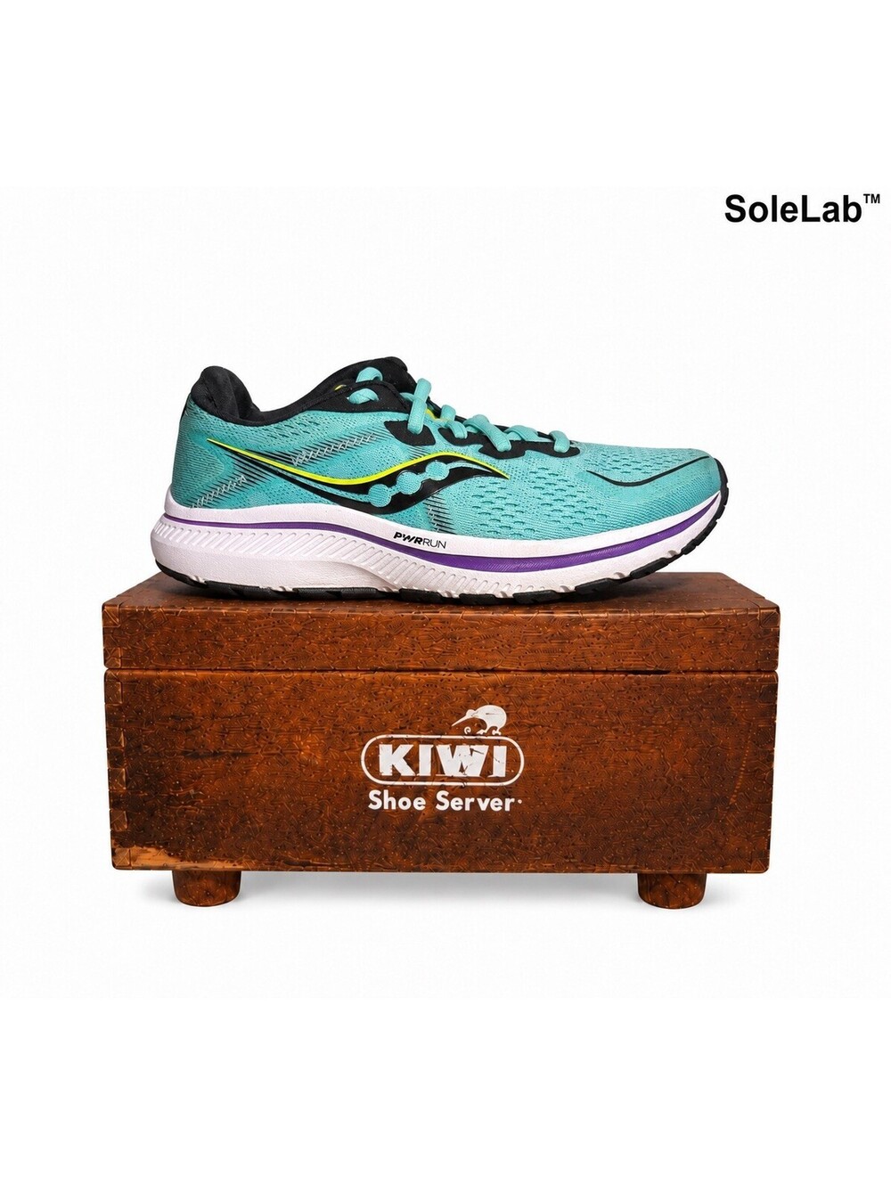 Saucony Ride 15 Women’s Size 7 S10681-26 Aqua Teal Purple PWRRUN Running Shoes